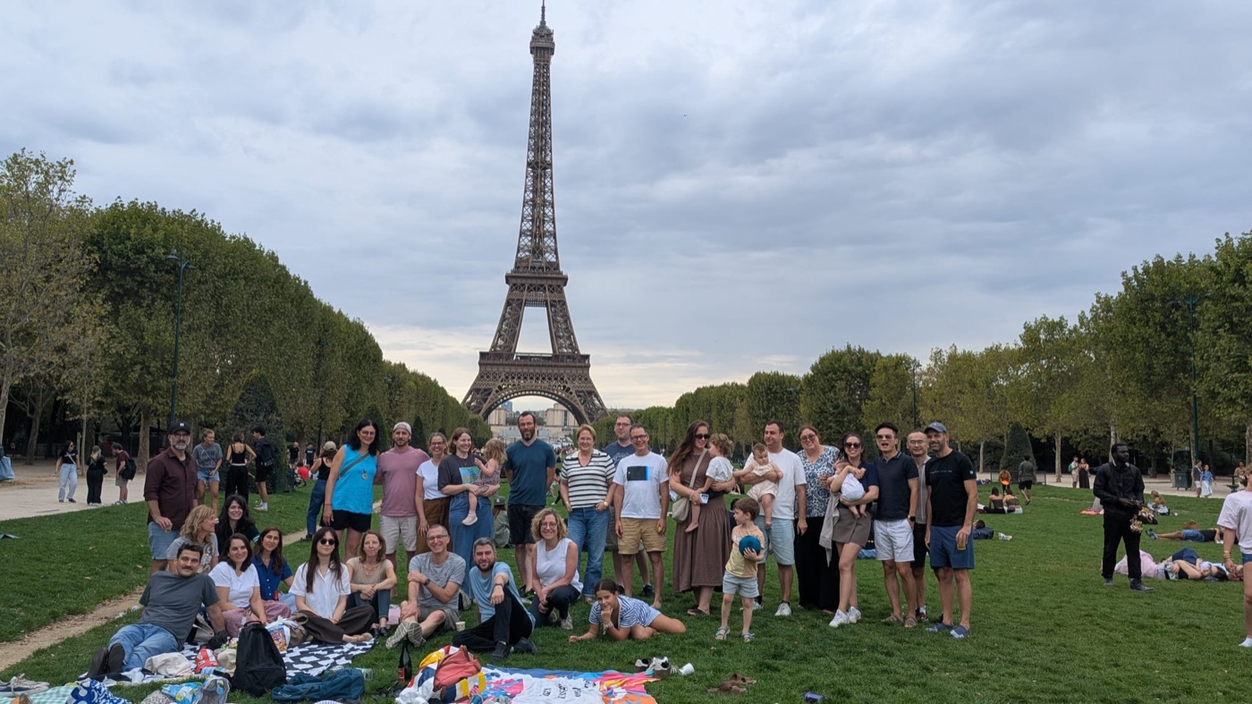 Families and friends at the picnic